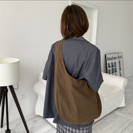 Simple Retro Large Capacity Women's Canvas Bag