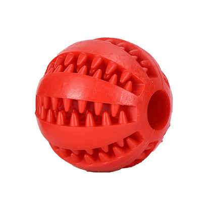 Premium Dog Dental Chew Ball - Teeth Cleaning Toy for Plaque Removal | Non-Toxic Heavy-Duty Plastic | All Breed Sizes