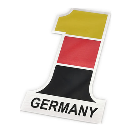 Car Personality Stickers 3 Dstereo Metal Sticker China Russia Germany Flag Car Body Sticker Scratch Stickers