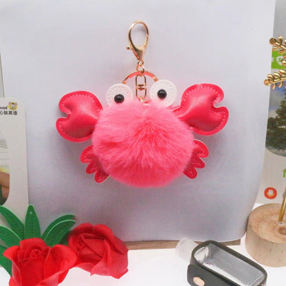 Cartoon Cute Crab Keychain Pendant