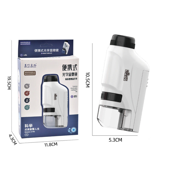 Children's Portable Optical Handheld Microscope Toy Mini Creature