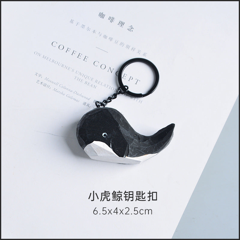 Handmade Wooden Cat Figurine - Artisan Carved Wood Cat Sculpture Home Decor Gift