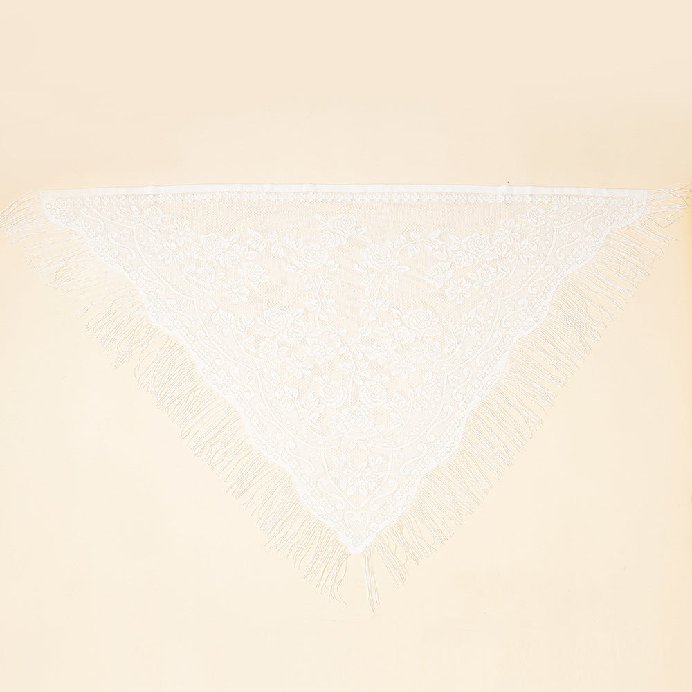 Jacquard Border Casual Shawl For Women