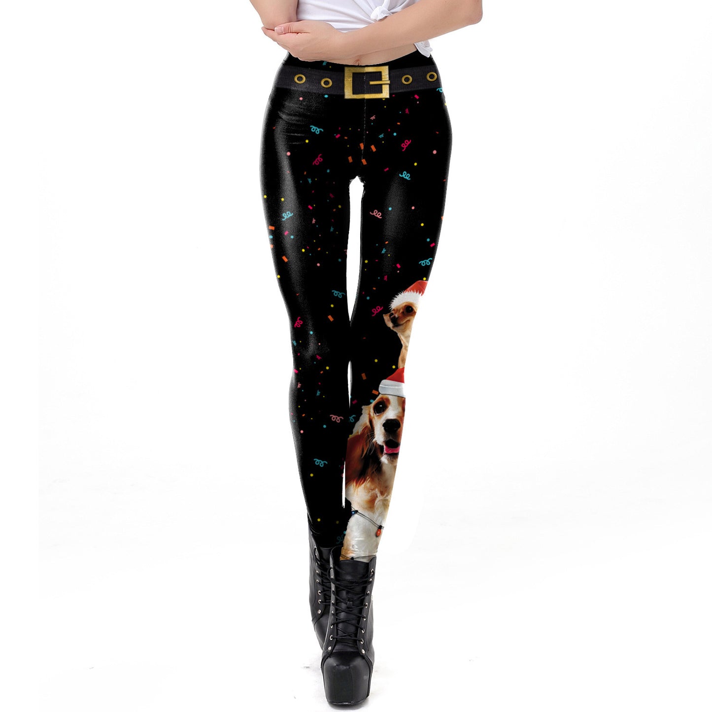 Sexy 3D Digitally Printed Slim-fit Leggings