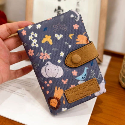 Multifunctional Tri-fold Fashion Multi-card-slot Printed Wallet