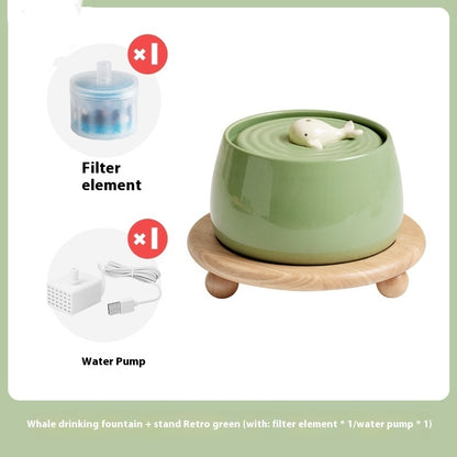 Cat Ceramic Automatic Circulating Filter Water Dispenser