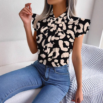 Fashionable Commuter Short-Sleeve Top For Women