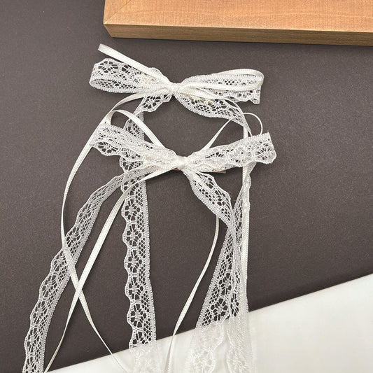 Ultra-fairy Lace Bow Ribbon Hair Clip