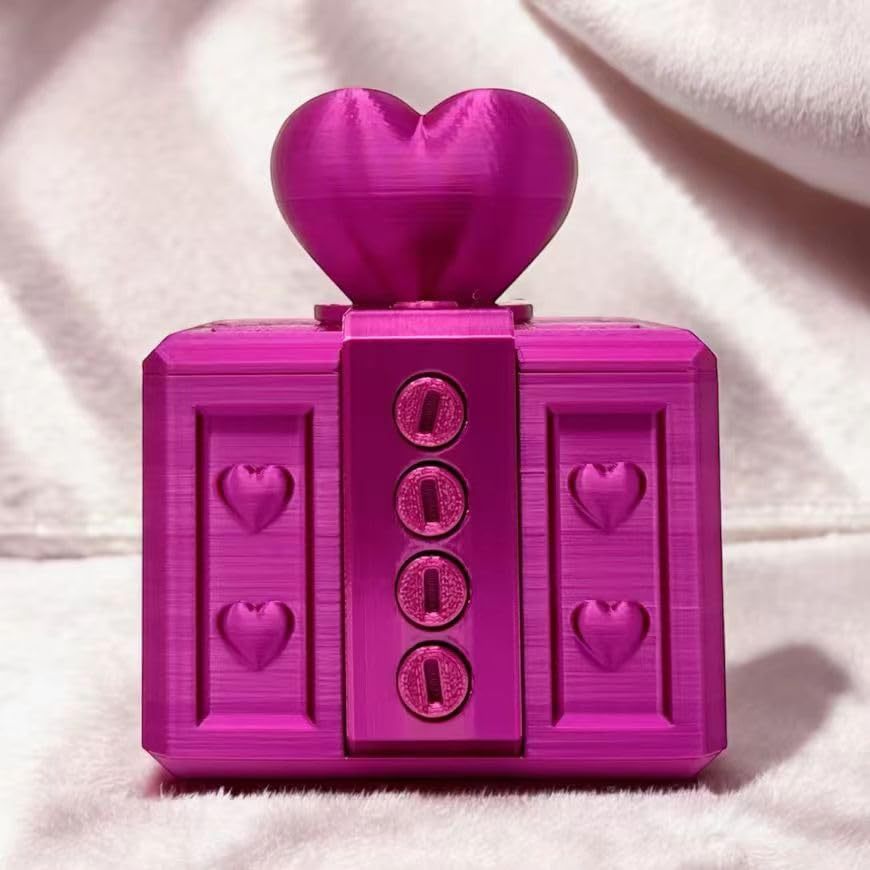 Annoying Gift Box With Screws,3D Printed Plastics Valentine's Day Gift Box