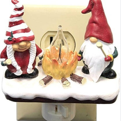 Ghost & Bonfire Night Lamp - Creative Resin Flickering LED Light with 7 Designs