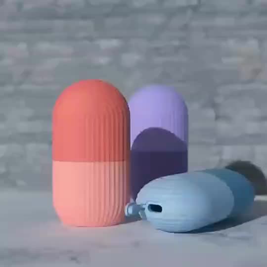 Silicone Ice Face Roller with Cucumber Design - Ideal for Eye and Neck Contouring, Beauty Facial Massage Tool, Unscented, No Battery Needed, Skin Care Essentials|Cucumber Theme Decor|Silicone Material