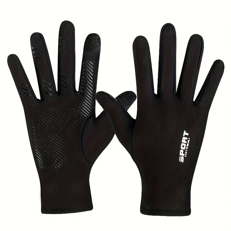 Men'S & Women'S Winter Cycling Gloves - Thermal, & Touchscreen Compatible, Full-Hand Coverage with Ergonomic Design for Cycling, Running, Hiking, Outdoor Activities, Sleek Glove Design, Durable Glove Material