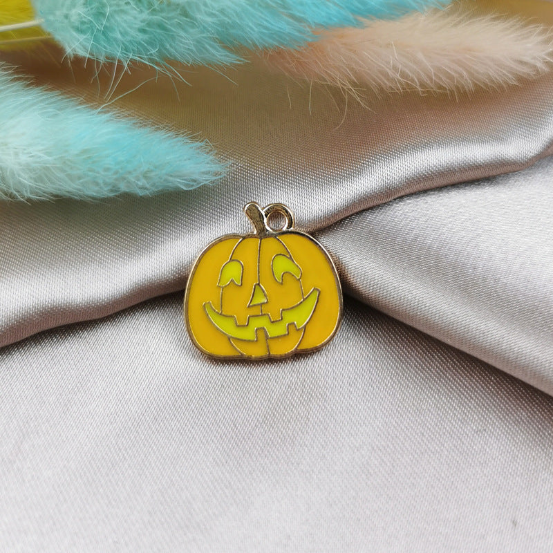 Pumpkin Head Skull Haunted House Pendant Material