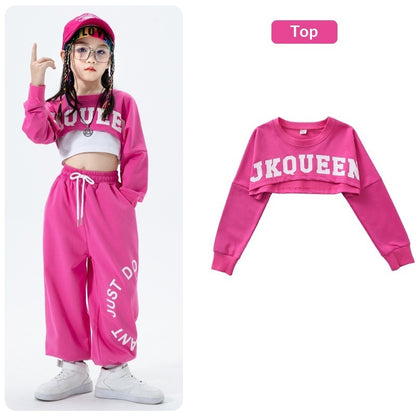 Girls' Jazz Dance Performance Outfit