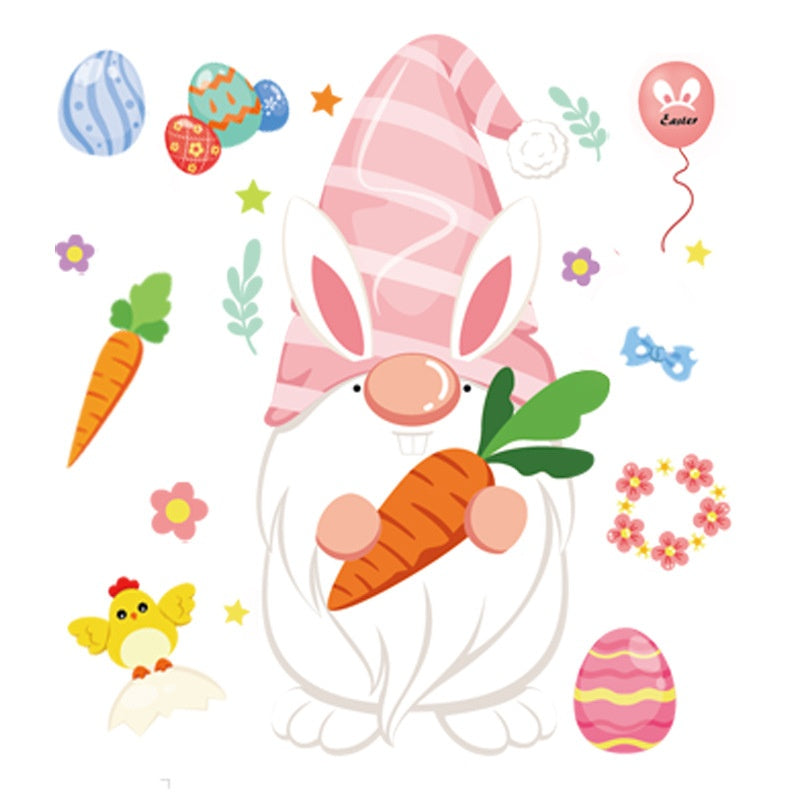 Cute Cartoon Easter Bunny Stickers