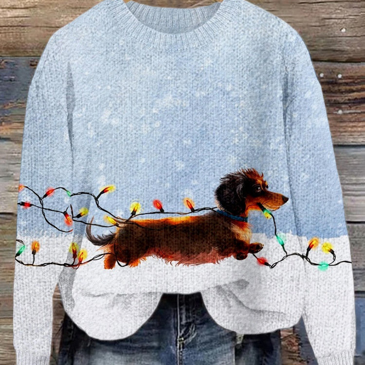 Digital Print Women's Fashion Round Neck Casual Top