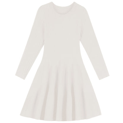 The New Early Spring Slim Slim Mid-length Temperament A-line Skirt Bottoming