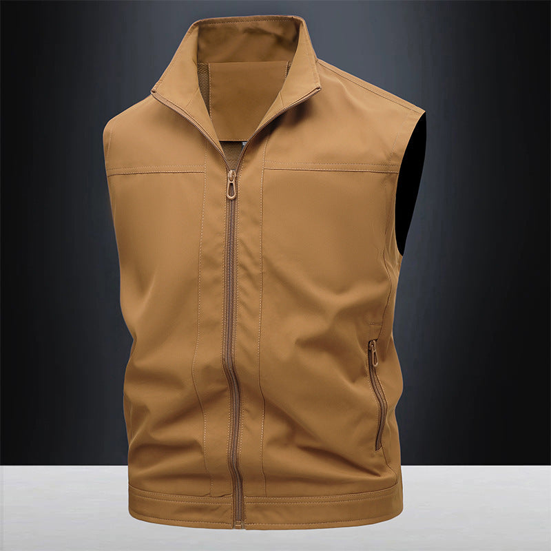 Workwear Stand-up Collar Breathable Quick-drying Horse Men's Casual