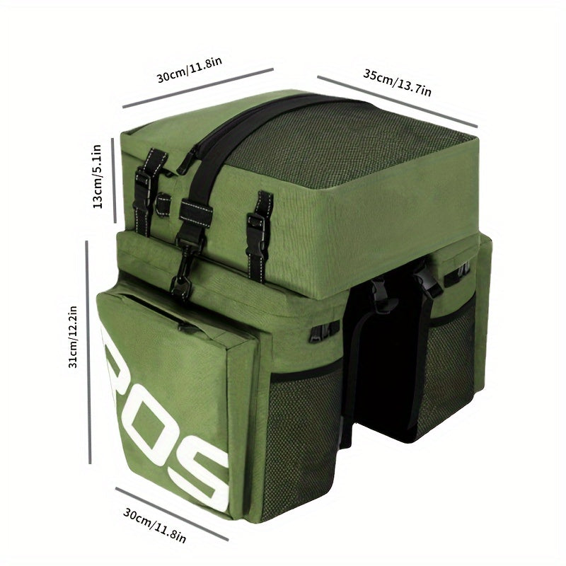 Premium Bicycle Pannier Bag - Large Capacity Waterproof Rear Rack Cargo Trunk for Cycling