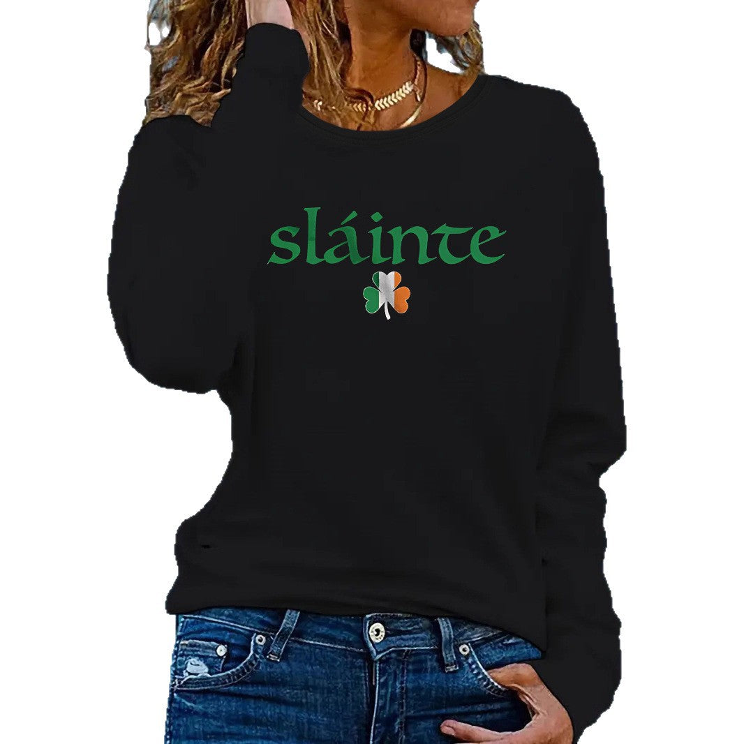 Women's Printed Long-Sleeve T-Shirts For Autumn And Winter