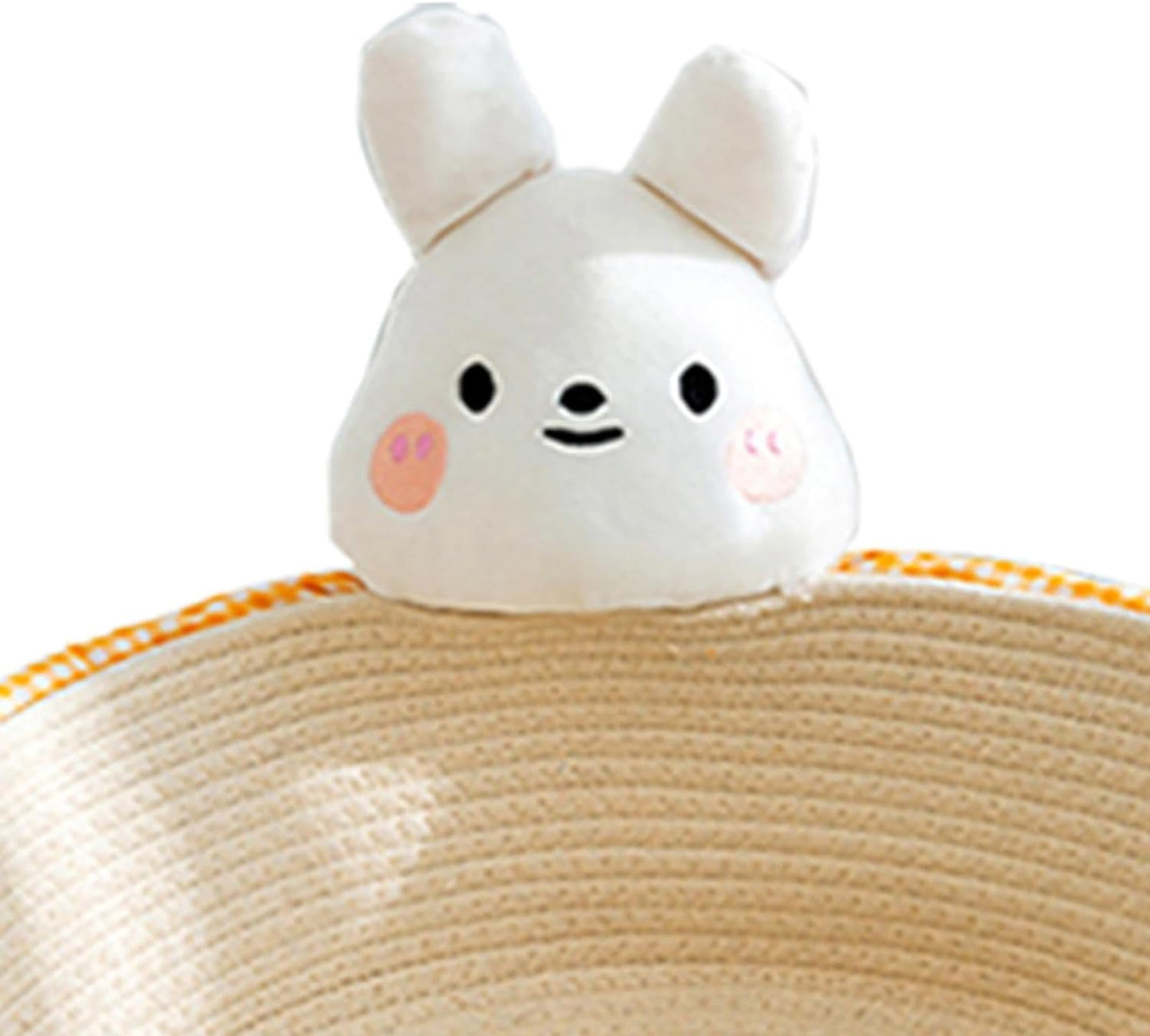 Cotton Rope Cat Bed Cat House Cat Scratcher Cat Scratching Board Woven Basket Cat Nest For Kitten Kitties Rabbits Indoor Cats, Rabbit