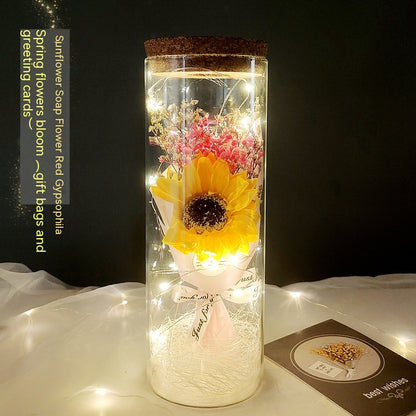 New Teacher's Day Gift Sunflower Bouquet Dried Flowers