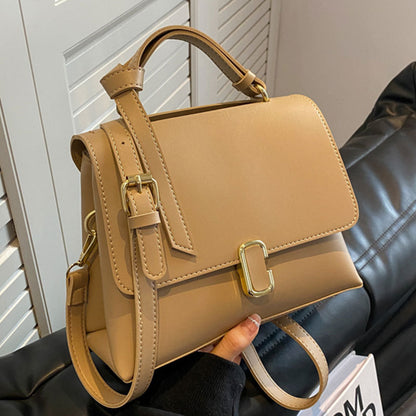 Retro Women's Frosted Small Square Bag Casual Shoulder Bag