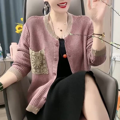 New Casual Outerwear Long-sleeve Cardigan Sweater