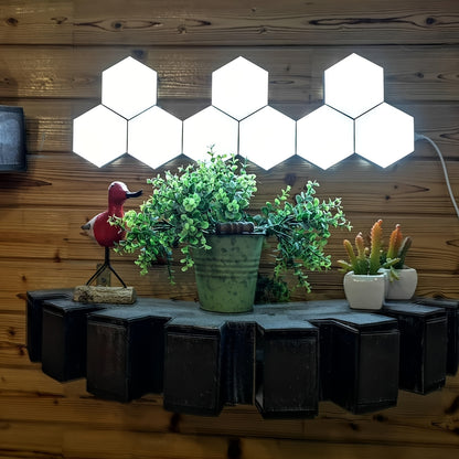 Hexagonal LED Wall Lights 6-Pack - Touch Control Modern Ambient Lighting