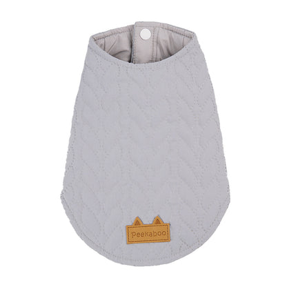 Autumn And Winter Warm Jacquard Button Two-piece Cotton Padded Clothes