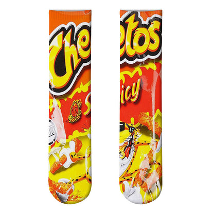Potato Chips 3D Printed Socks Leshi Odd Zero Food Heat Transfer Stockings Printing Personality