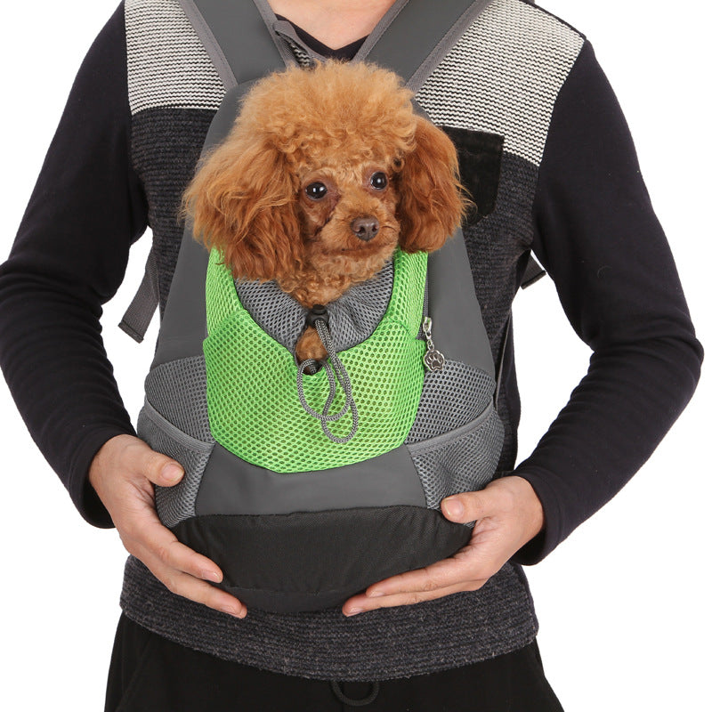 Pet backpack dog shoulder bag. dog out convenient travel dog bag pet supplies