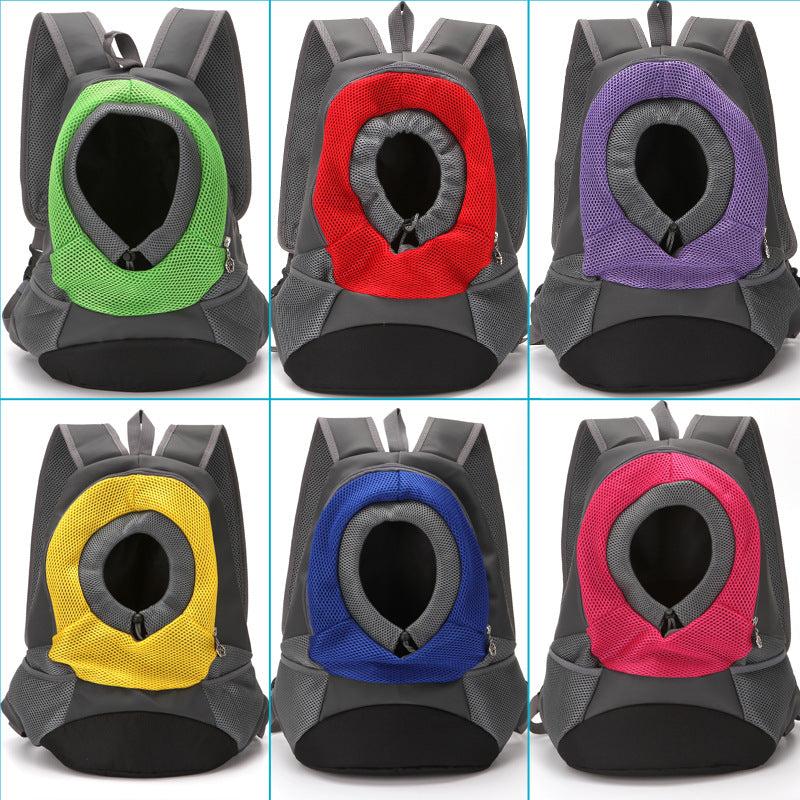 Pet backpack dog shoulder bag. dog out convenient travel dog bag pet supplies