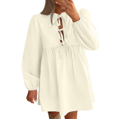 Women's Long Sleeve Mid-length Dress