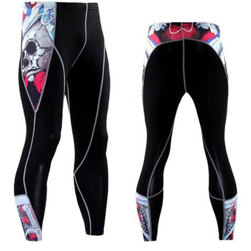 Summer Men's Blackout Compression Tight Fitting Pants