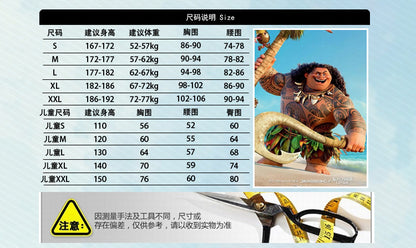 2019 Foreign Trade Hot-Selling Moana Halloween Anime Outfit Beach Vacation Dress