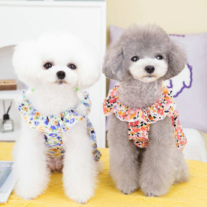 Cross Flower Skirt Pet Small And Medium-sized Dog Casual Clothing