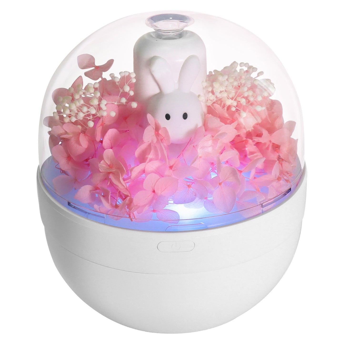 Creative Rabbit Preserved Flower Aromatherapy Humidifier - Home Bedroom Decoration, Valentine's Day & Birthday Gift For Girlfriend