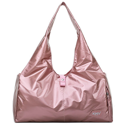 Solid color large capacity wear-resistant travel bag