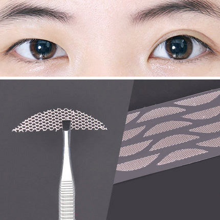 Magic Beauty Lace Double Eyelid Sticker Natural Invisible Traceless Beauty Sticker Mesh Olive-Shaped Eyelid Sticker