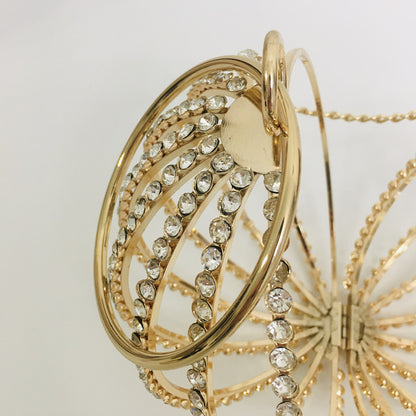 Hollow diamond ball bag dinner bag bird cage bun mother bag handbag