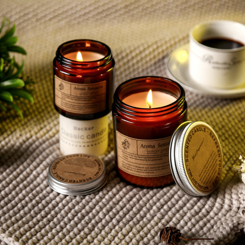 Cross-Border Smokeless Aromatherapy Candles, Souvenirs, Handmade Soy Wax Candle Cup Gift Boxes, High-End Home Fragrance Decorations