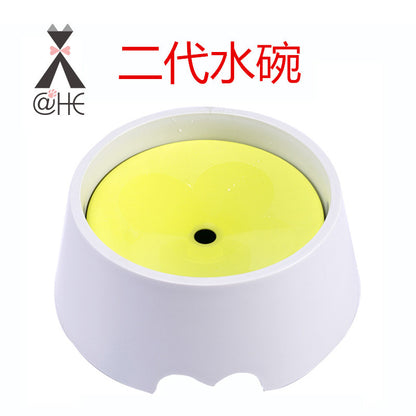 Pet non-wet mouth water bowl dog drinking water splash-proof floating bowl large capacity automatic water dispenser factory in stock wholesale