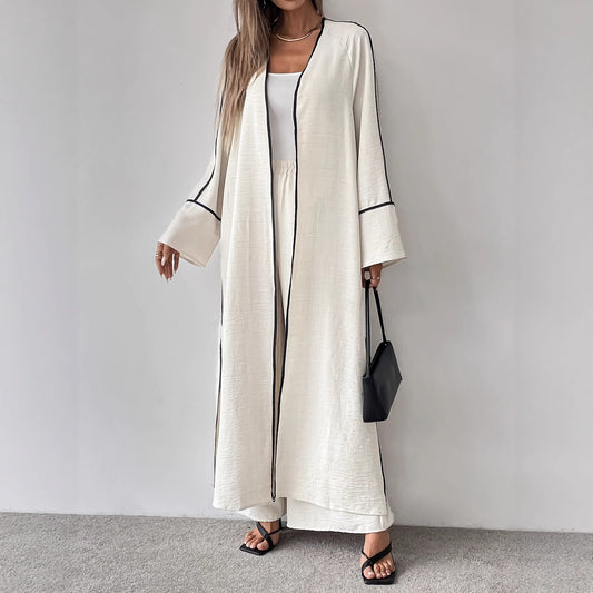 Fashionable Elegant Simple Women's Long-sleeve Cardigan Long Suit