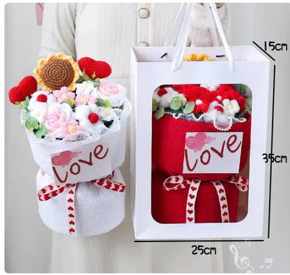 Valentine's Day Birthday Gift Creative Finished Red Rose