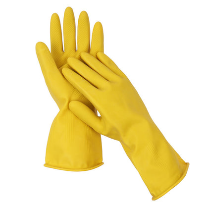 Nanyang Beef Tendon Latex Gloves Pure Rubber Thickeneded Rubber Gloves Kitchen Labor Protection Latex Extended Housework Gloves