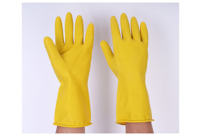 Nanyang Beef Tendon Latex Gloves Pure Rubber Thickeneded Rubber Gloves Kitchen Labor Protection Latex Extended Housework Gloves