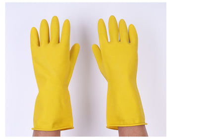 Nanyang Beef Tendon Latex Gloves Pure Rubber Thickeneded Rubber Gloves Kitchen Labor Protection Latex Extended Housework Gloves