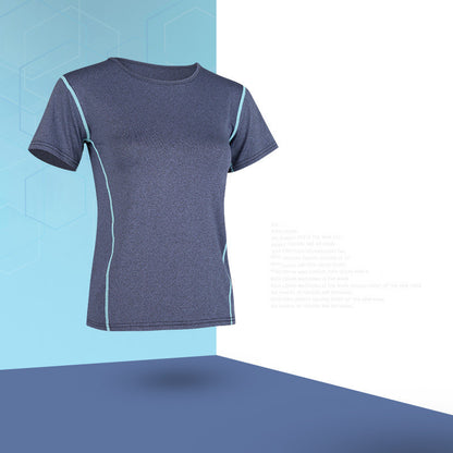 Summer Yoga Sweat Absorption Quick Drying Short Sleeve T-shirt