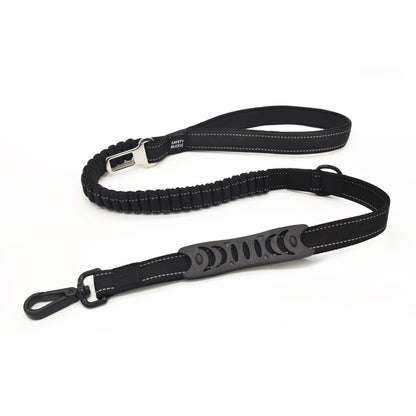 Buffer retractable reflective traction belt